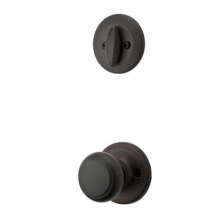 Kwikset Cove Knob Interior Single Cylinder Handleset Trim 604CV-11P